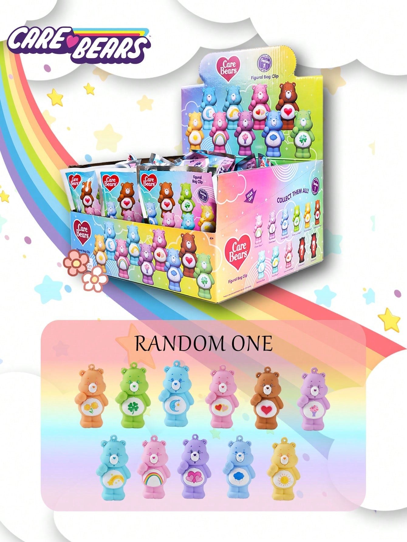 Care Bears 3D Foam Bag Clips - Series 1 - Blind Box