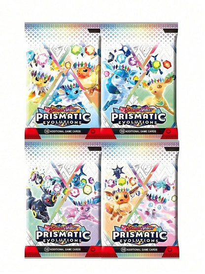 Pokémon TCG: Scarlet & Violet—Prismatic Evolutions Trading Cards Booster Bundle Multicolor Random 4 Packs