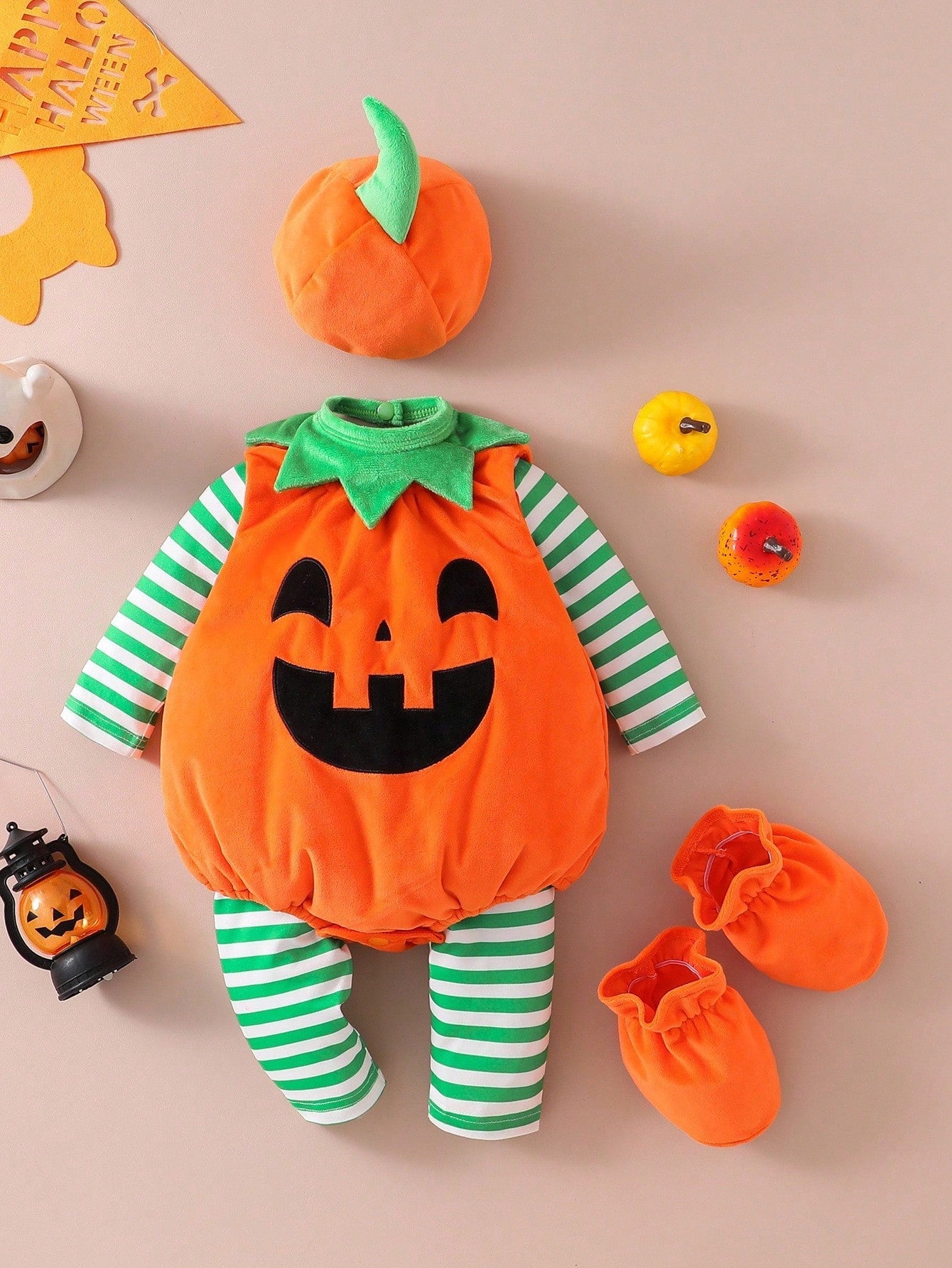 Baby Pumpkin Halloween Costume (Newborn-9M)