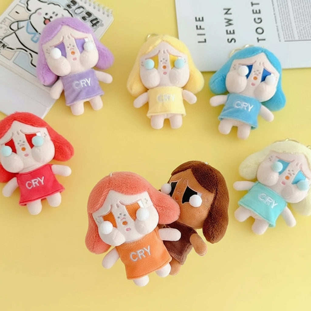 POP MART Crybaby Plush Keychain â€“ 13cm Soft Character Accessory