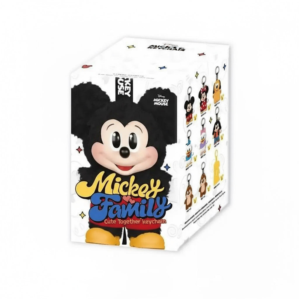 Pop Mart Mickey Family Cute Together Keychain Series blind box Multi Random 1 Pc