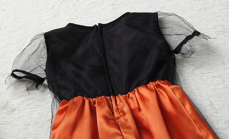 Children's Role-playing Witch Costumes Baby Girls Halloween Costumes Cosplay Costumes Kids Dress Performance Costumes