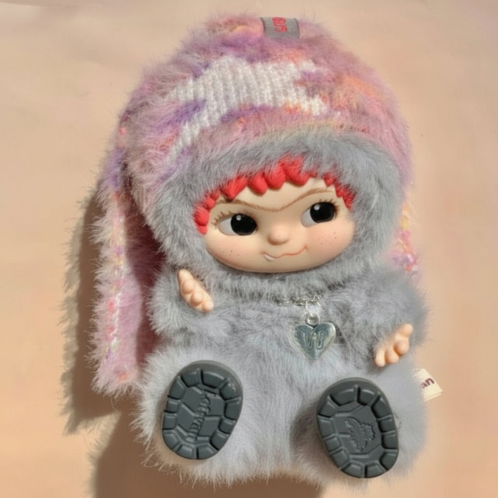 WAKUKU Trendy Party Blind Box â€“ 15cm Plush Figurine Doll | Themed Character Keychain Multicolor F