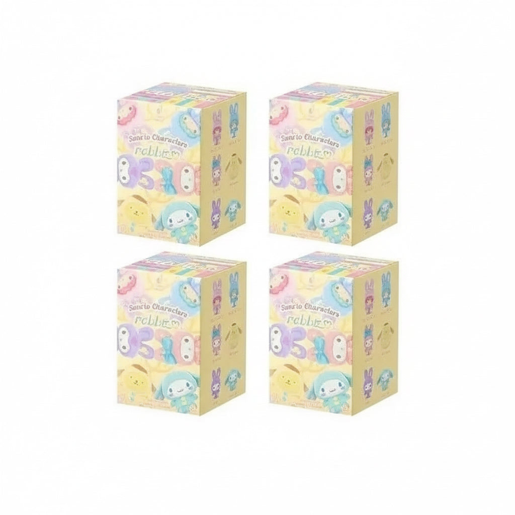 Miniso Sanrio Characters Rabbit Series – Blind Box Cartoon Doll Figures Multicoloured 4 Pack