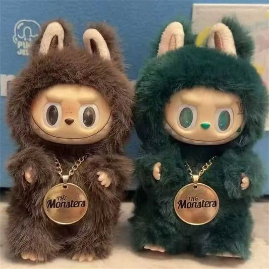 Labubu Baby Plush – Little Leader Zimomo | Brown & Green Edition | High‑Quality Pendant Blind Box