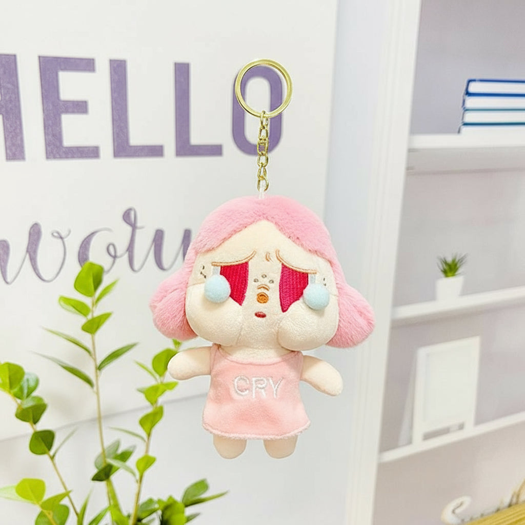 POP MART Crybaby Plush Keychain â€“ 13cm Soft Character Accessory