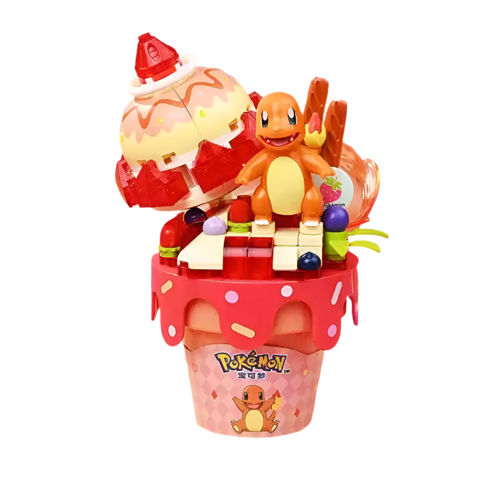 Pokémon Ice Cream Cone Building Block Toys Pikachu Jigglypuff Eevee B