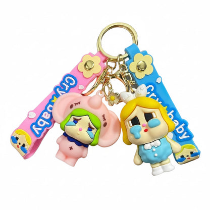 POP MART Crybaby Plush Keychain â€“ 6.5cm Soft Character Clip