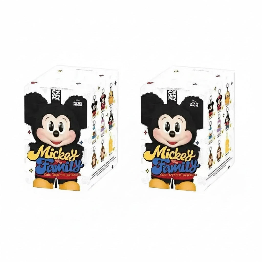Pop Mart Mickey Family Cute Together Keychain Series blind box Multi Random 2 Pcs