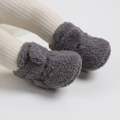 Baby Fleece Pumpkin Fluffy Halloween Booties (Age Newborn - 18M)