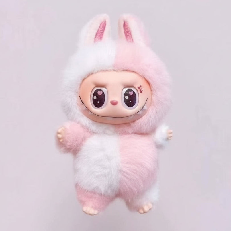 Dreamy Lattice Pink Labubu Plush (17cm)