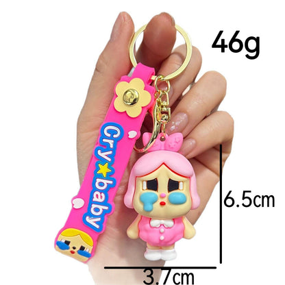 POP MART Crybaby Plush Keychain â€“ 6.5cm Soft Character Clip