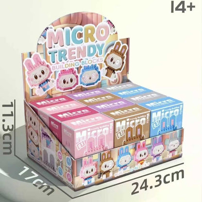 Labubu The Monsters Blind Box Mini Building Blocks â€“ DIY Puzzle Assembly Toy