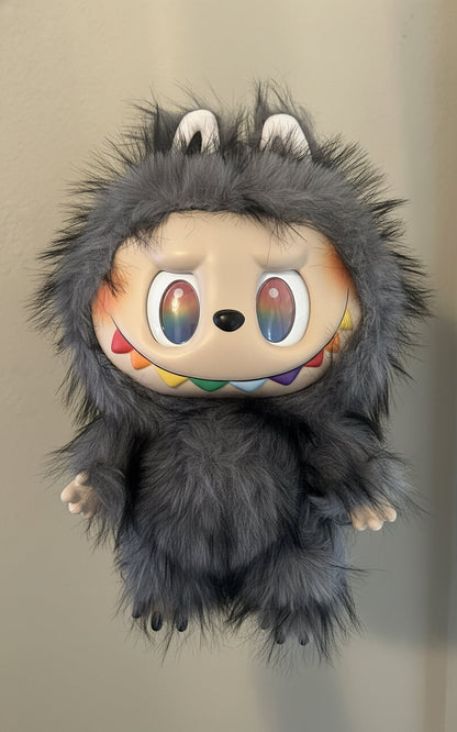 Large Labubu The Monsters Zimomo â€œI Found Youâ€ Vinyl Face Doll | Designer Collectible Art Toy Black