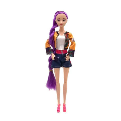 Demon Hunters Vinyl Doll Series – Rumi, Mira & Zoi | Anime K‑Pop Character Figurine | 15–18cm