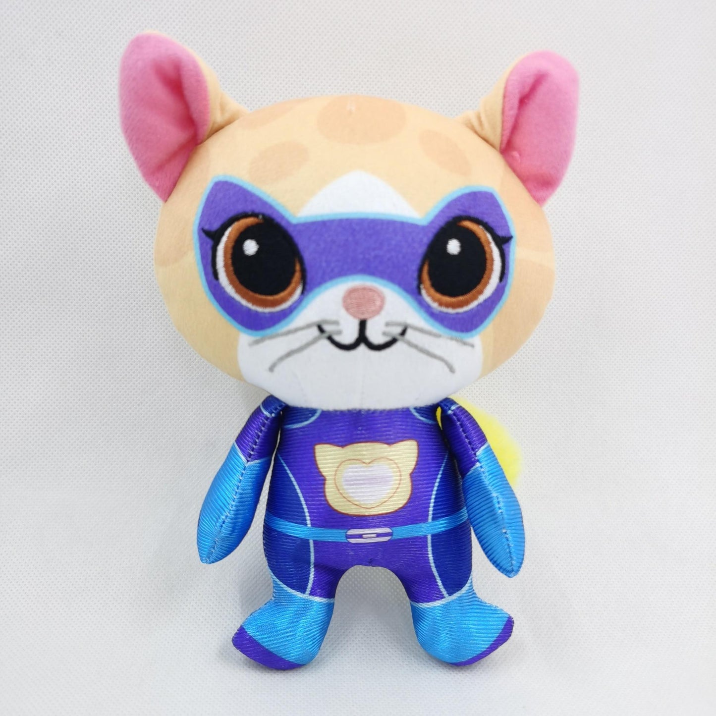 SuperKitties Plush Cat Team â€“ 18cm | Soft Hero Cat Plush Dolls Purple