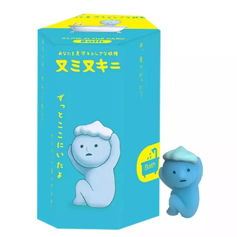 Smiski Hippers Toilet Glow-in-the-Dark â€“ Mini Blind Box Figure | Stick-On Character Toy Multicolor C