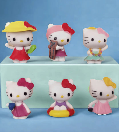 Sanrio My Melody & Kuromi Fruit Series Figurines – 4cm Mini Collectibles 5 Pieces KT Cat 6