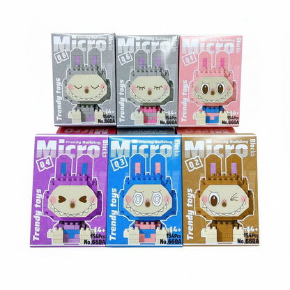 Labubu The Monsters Blind Box Mini Building Blocks â€“ DIY Puzzle Assembly Toy