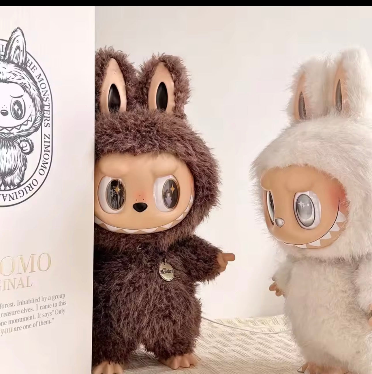 The Monsters Large Labubu Zimomo Angel in Clouds Vinyl Face Doll â€“ 58cm Designer Collectible