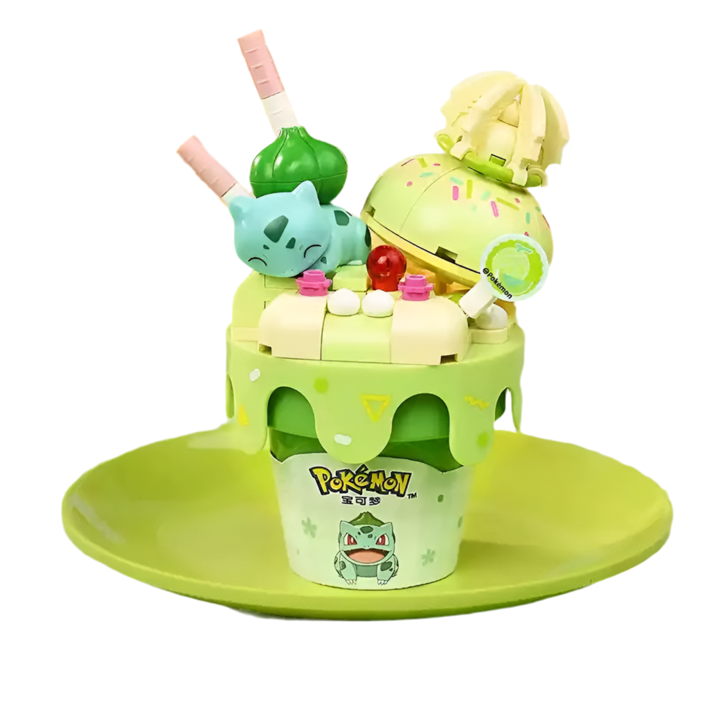 Pokémon Ice Cream Cone Building Block Toys Pikachu Jigglypuff Eevee D