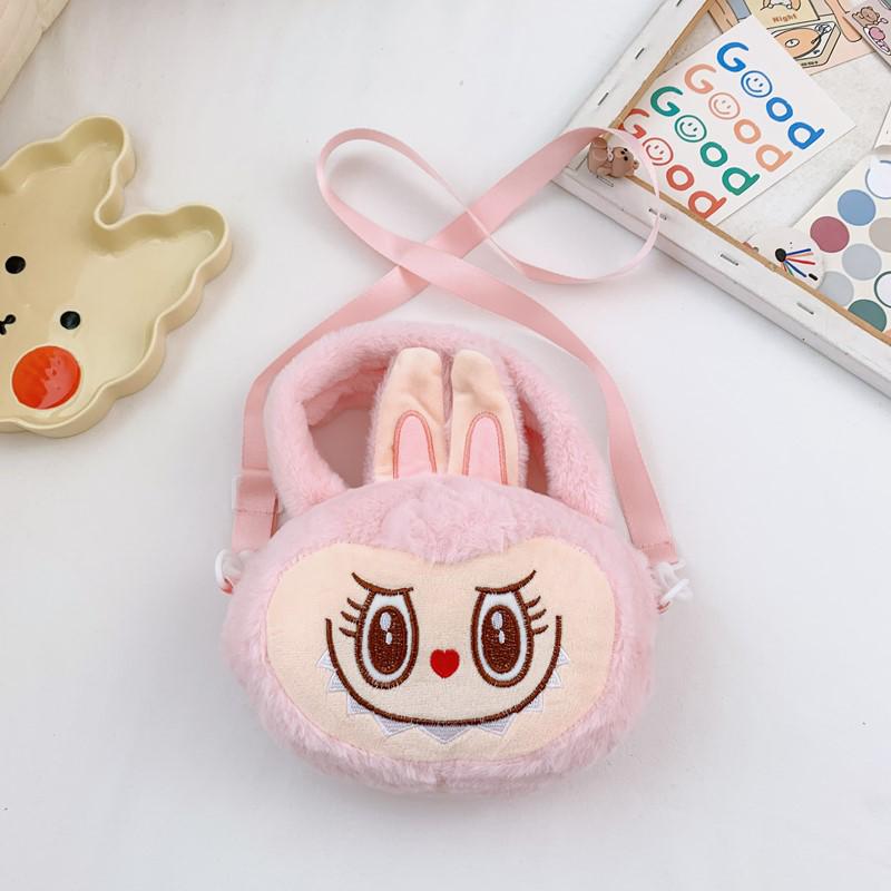 Labubu Party Rag Doll Bag Soft Girl Daily Versatile Messenger Bag Plush Rabbit Doll Bag