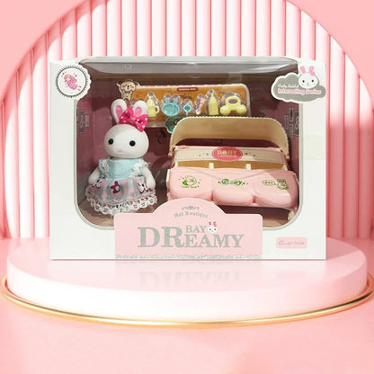 Little Rabbit Dresser Scene Playset – Simulation Modelling Toy Multi Stroller