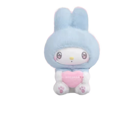 Miniso Top Toy Sanrio My Melody 50th Anniversary Milk Candy Series Plush Keychains Single Blind Box C