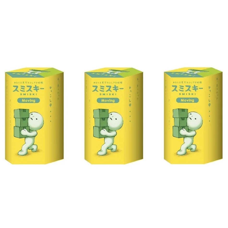 Smiski Life Worker Series – Glow-in-the-Dark Hippers Blind Box Figures | 12-Piece Tabletop Collectibles Green RANDOM 3PCS