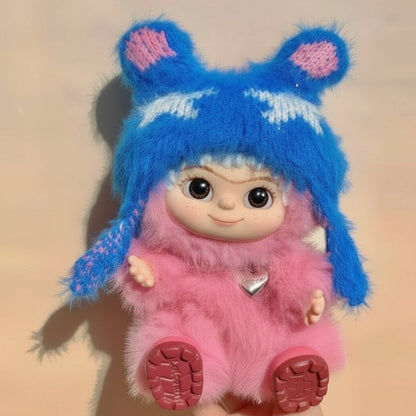 WAKUKU Trendy Party Blind Box â€“ 15cm Plush Figurine Doll | Themed Character Keychain Multicolor C