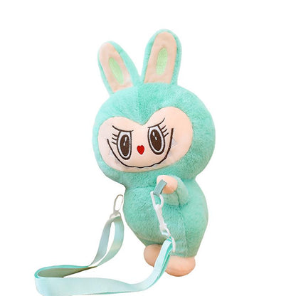 Labubu Party Rag Doll Bag Soft Girl Daily Versatile Messenger Bag Plush Rabbit Doll Bag