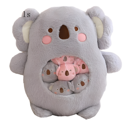 Plush Panda Koala Capybara Pudding Bag Stuffed Toy 35-50cm