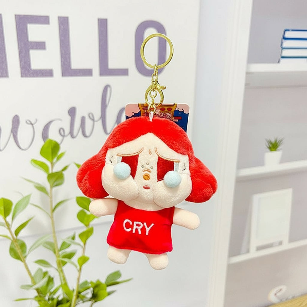 POP MART Crybaby Plush Keychain â€“ 13cm Soft Character Accessory