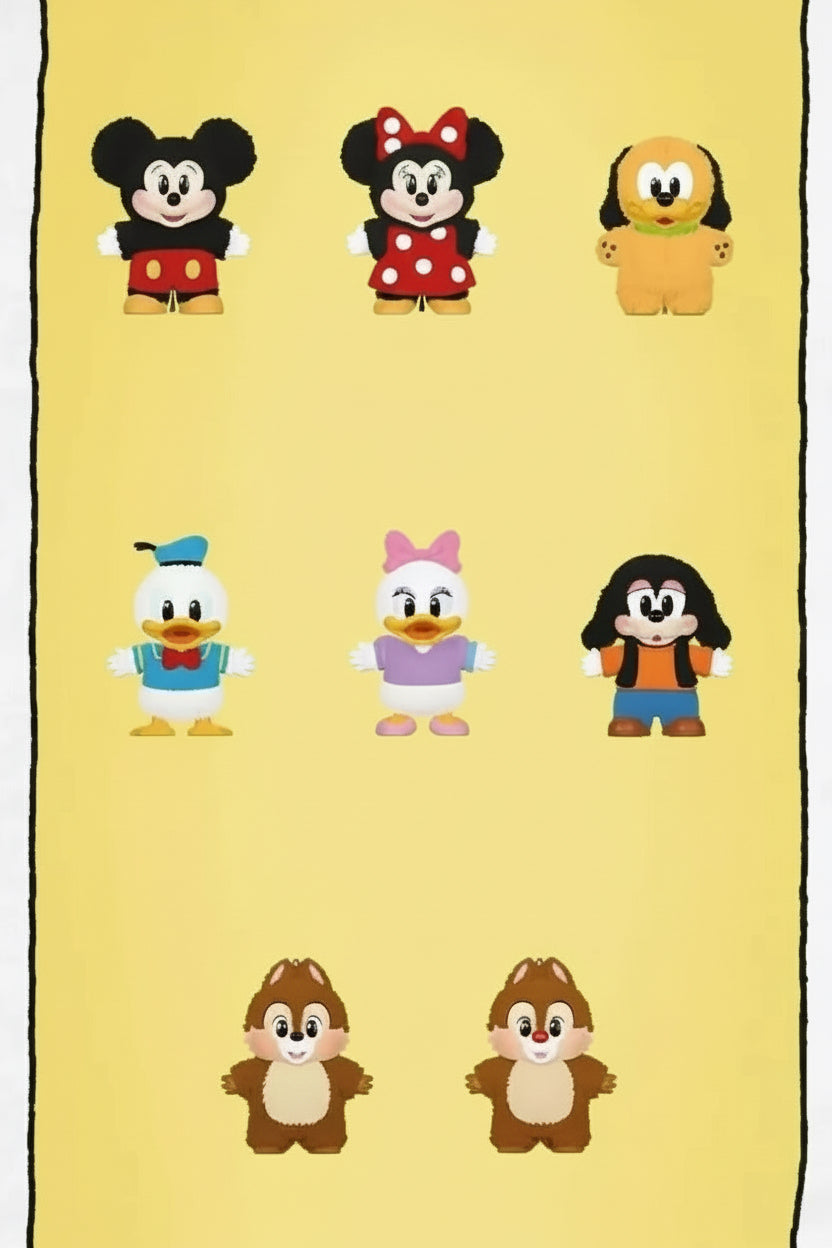 Pop Mart Mickey Family Cute Together Keychain Series blind box