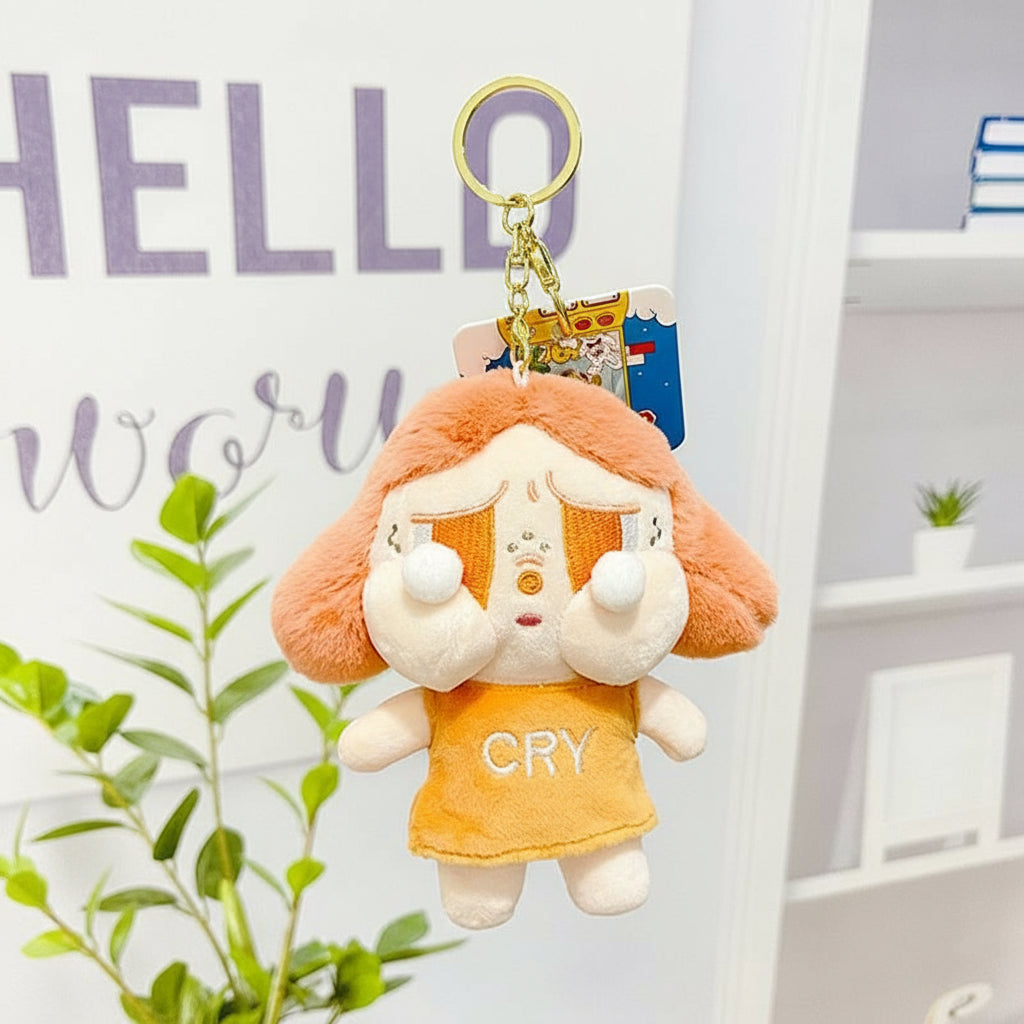 POP MART Crybaby Plush Keychain â€“ 13cm Soft Character Accessory