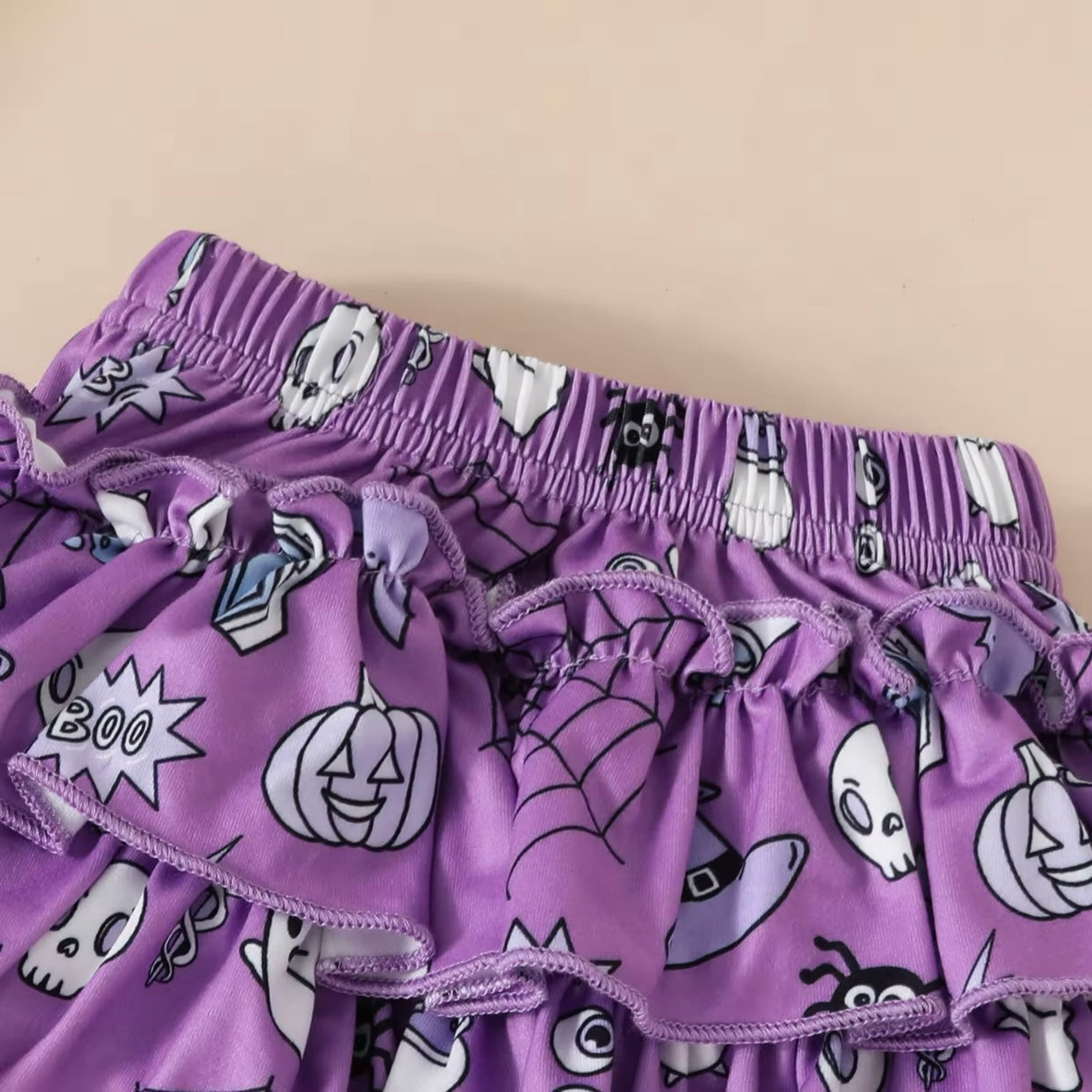 Baby Girls 1st Halloween Bodysuit Ruffle Shorts & Legwarmers Outfit (Age Newborn - 18M)