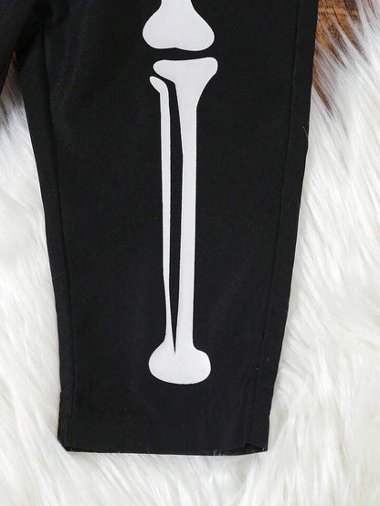 Baby/Toddler Glow-in-the-Dark Skeleton Gentleman â€“ 2pc Halloween Blazer & Pants Set (Age 6M-3 YRS)