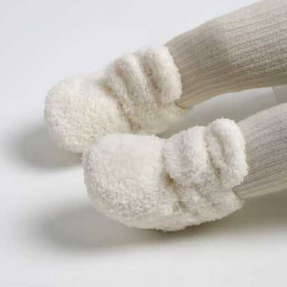 Baby Fleece Pumpkin Fluffy Halloween Booties (Age Newborn - 18M)