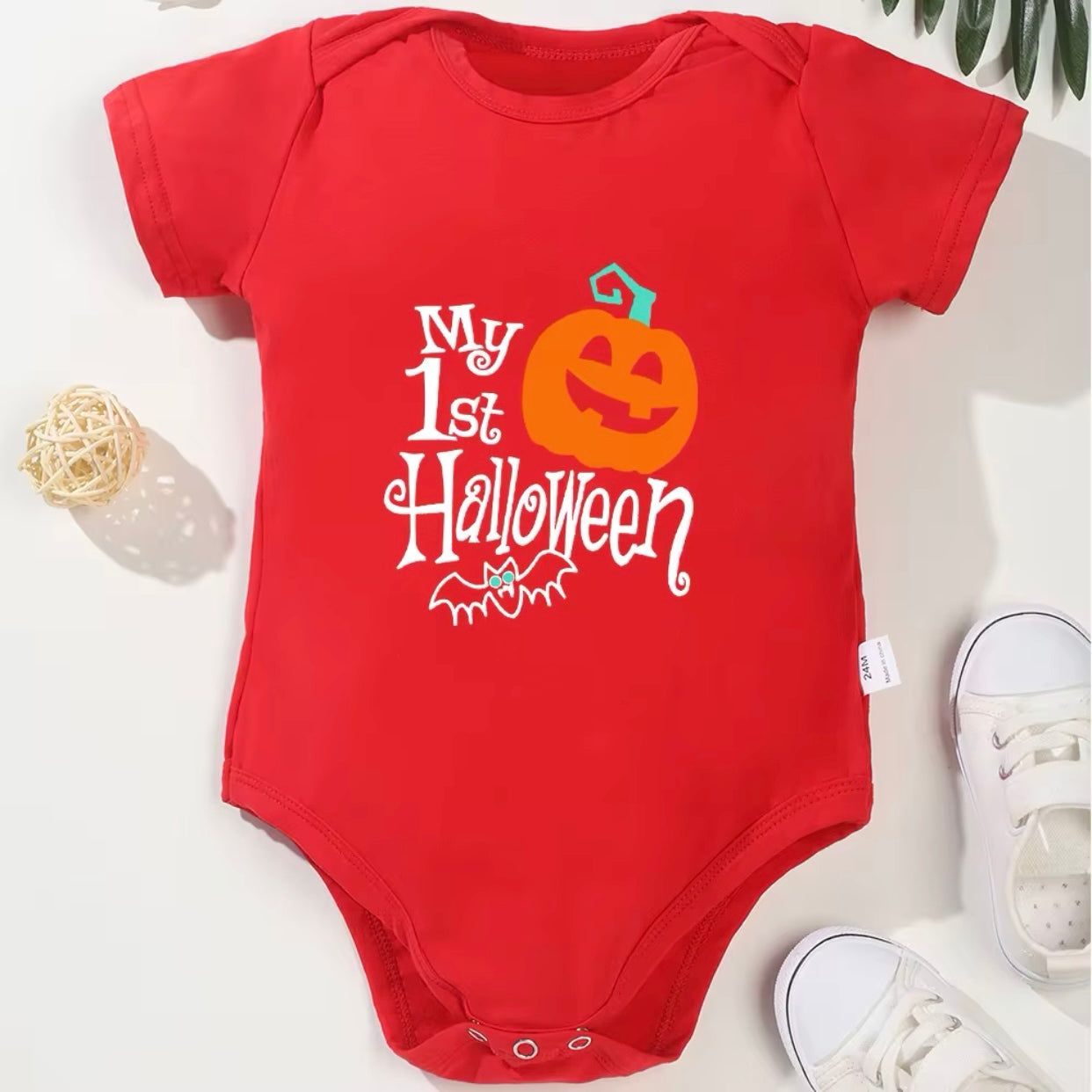 Baby “My 1st Halloween” Cotton Bodysuit (Age 3M-24M)