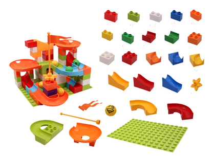 Large DIY Marble Run Track - 74-296 PCS