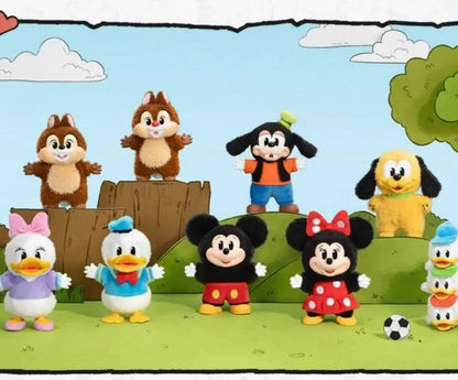 Pop Mart Mickey Family Cute Together Keychain Series blind box