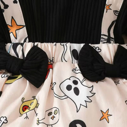 Baby Girls Halloween Romper & Headband (Age Newborn - 18M)