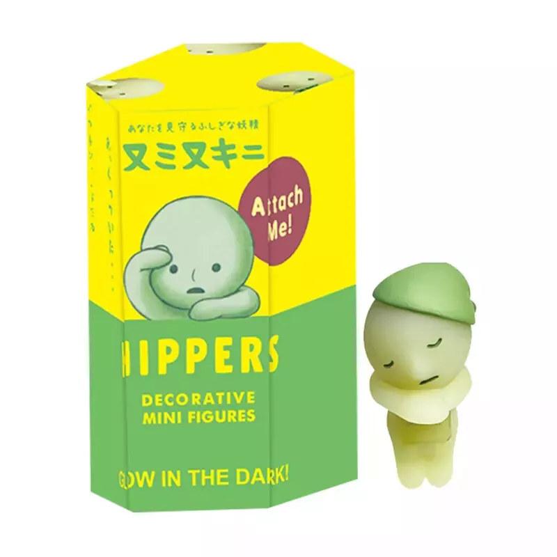 Smiski Hippers Toilet Glow-in-the-Dark â€“ Mini Blind Box Figure | Stick-On Character Toy Multicolor A