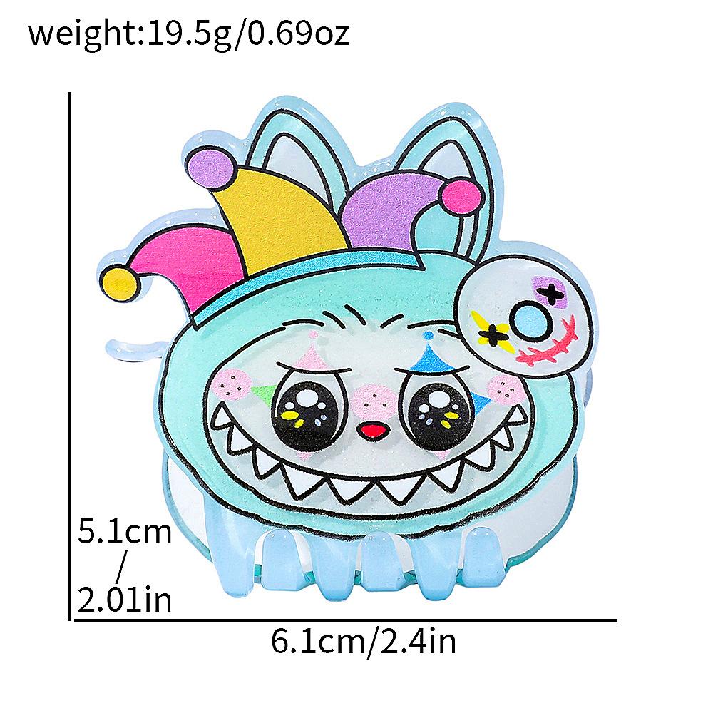Labubu Acrylic Hair Claw Clip | Cute Cartoon Claw Clamp