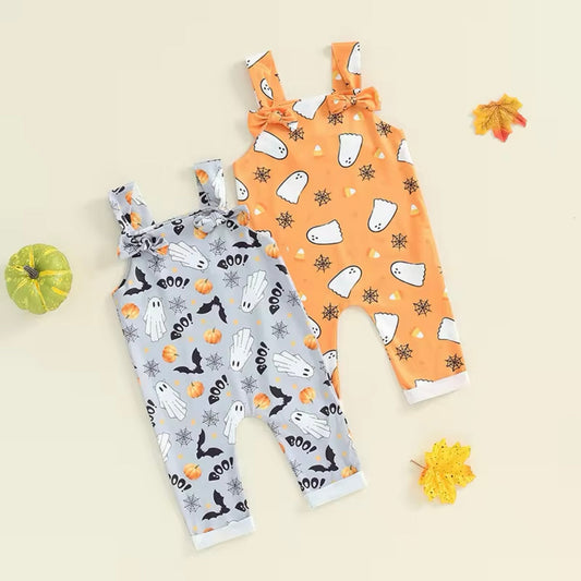 Baby Ghost Halloween Jumpsuit (Age 3M-18M)
