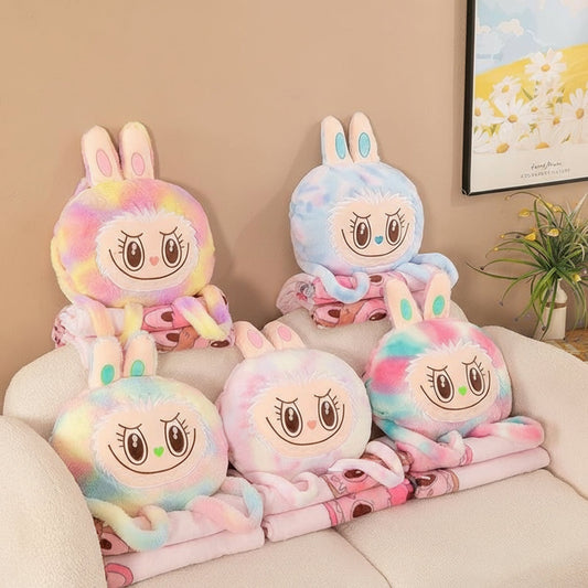 Labubu 2-in-1 Magic Pillow Blanket: Where Comfort Meets Versatility
