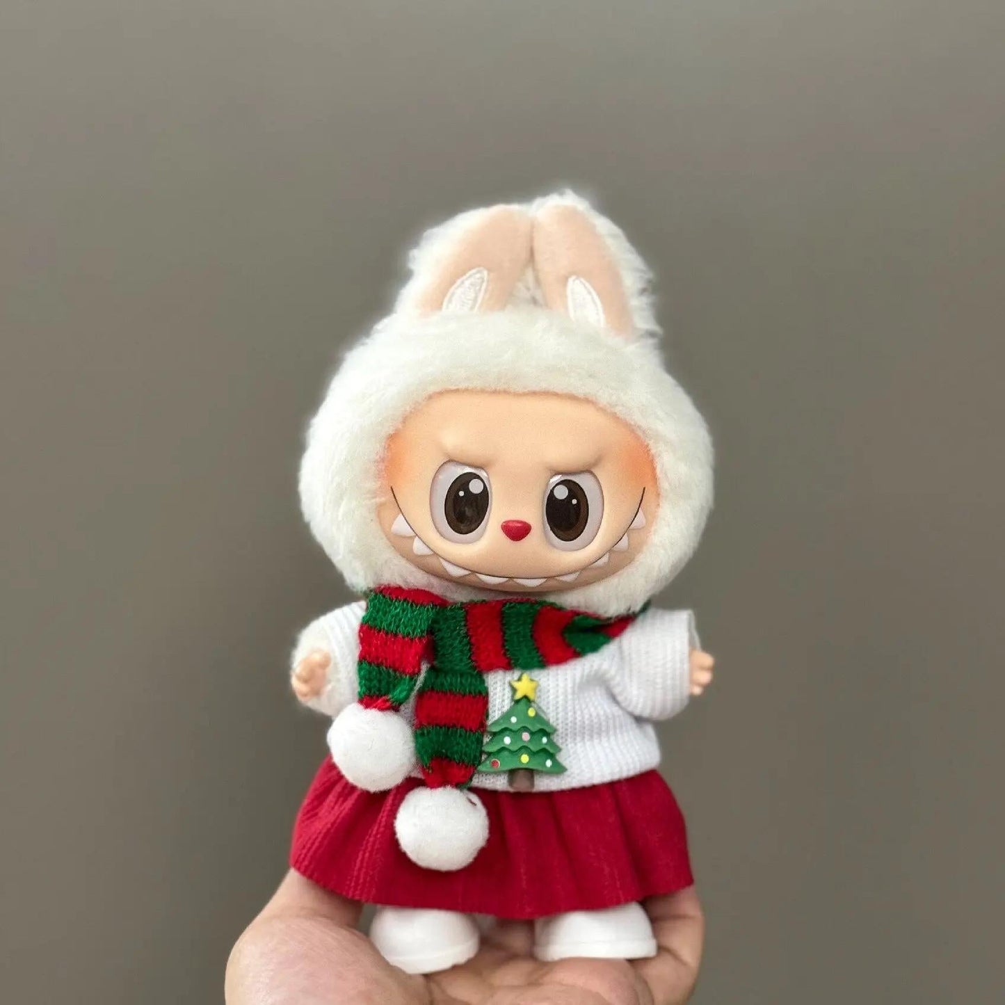 Labubu Accessories Clothes Suitable For V1 V2 V3 Labubu Christmas Deer Set Labubu Red Clothing Christmas Fashion Gift Red J