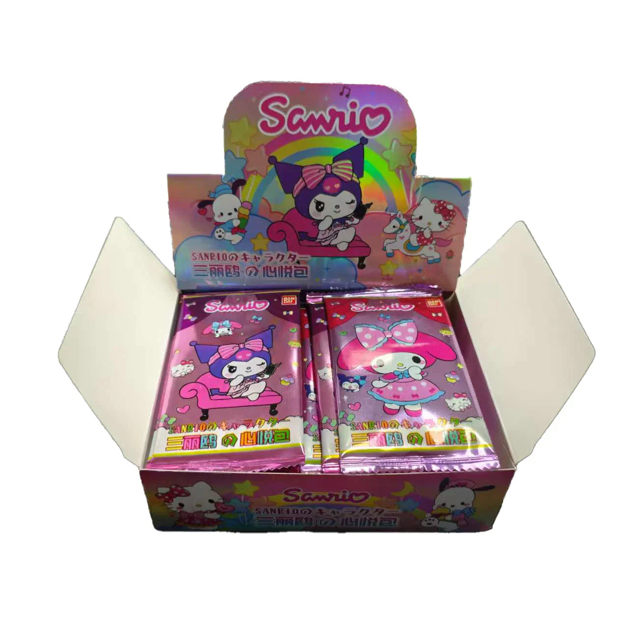 Sanrio Trading Cards Featuring Kuromi, Hello Kitty, and My Melody