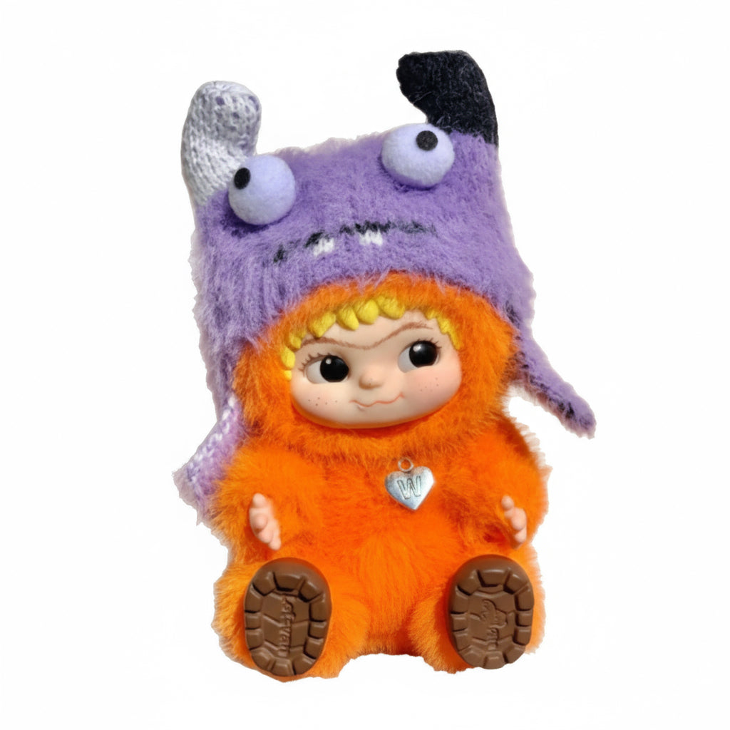 WAKUKU Trendy Party Blind Box â€“ 15cm Plush Figurine Doll | Themed Character Keychain Multicolor B