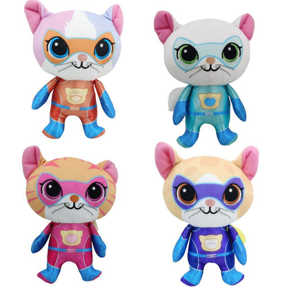 SuperKitties Plush Cat Team â€“ 18cm | Soft Hero Cat Plush Dolls